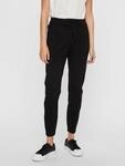 Jogger Pants VERO MODA "VMEVA", Damen, Gr. S (36), L&auml;nge 32, schwarz, Milano Rib,