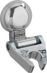 Brausehalter WENKO "Fiorina", grau (chromfarben), B:6cm T:9cm, ABS-Kunststoff,