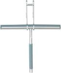 Duschabzieher WENKO "Cave", grau (chromfarben), B:21,5cm L:26cm, Edelstahl, Gummi,