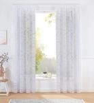 Gardine BRUNO BANANI "Tilo" Gr. 1, wei&szlig;, B:140cm H:145cm, Ausbrenner, Polyester,