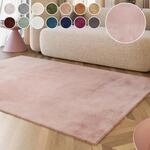 Hochflor-Teppich ESPRIT "Alice ESP-4377, Kunstfell" Gr. 31, rosa, B:130cm H:25mm