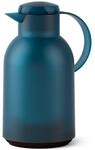 Isolierkanne EMSA "Samba", blau (transluzent, ozeanblau), B:14,4cm H:28cm, Glas,