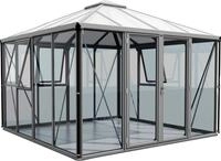 Gew&auml;chshaus VITAVIA "Minos ESG/HKP, schwarz", silber (silberfarben), B:317cm