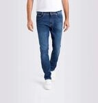 Straight-Jeans MAC "Flexx-Driver", Herren, Gr. 31, L&auml;nge 32, blau (blau wash),