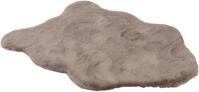 Fellteppich "Tender" Gr. 41, braun (cappuccino), B:60cm H:26mm L:90cm, Kunstfaser,