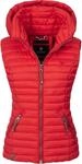 Steppweste NAVAHOO "Steppweste Shadaa", Damen, Gr. XS, rot, Obermaterial: 100% Nylon