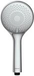 Handbrause WENKO "Watersaving", silber (silber grau), B:11cm T:11cm, Duschk&ouml;pfe,