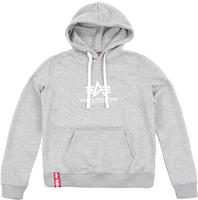 Hoodie ALPHA INDUSTRIES "New Basic Hoodie BL W", Damen, Gr. S, grau (grau...