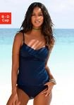 B&uuml;gel-Tankini-Top S.OLIVER "Spain", Damen, Gr. 44, Cup B, blau (marine), Microfaser,