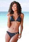 Bikini-Hose LASCANA "Italy", Damen, Gr. 38, N-Gr, schwarz, Microfaser, Microfaser,