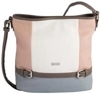 Hobo TOM TAILOR "Juna", Damen, Gr. B/H/T: 33cm x 28cm x 12,5cm, rosa, Polyurethan,