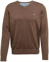 Strickpullover FYNCH-HATTON "FYNCH-HATTON Pullover mit V-Kragen", Herren, Gr. XXL