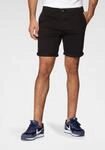 Chinoshorts JACK & JONES "BOWIE SHORTS", Herren, Gr. M, N-Gr, schwarz, Web,