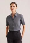 Hemdbluse SEIDENSTICKER, Damen, Gr. XL (42), grau, 100% Baumwolle, unifarben,...