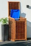 M&uuml;lltonnenbox DOBAR, braun (braun, dunkelbraun), B:70cm H:132cm T:83cm,
