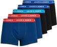Trunk JACK & JONES "JACLEE TRUNKS 5 PACK NOOS", Herren, Gr. XL, 5 Stk., blau (surf