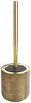 WC-Garnitur WENKO "Rivara", gold (goldfarben), B:11,5cm H:40cm L:11,5cm, Keramik,