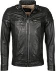 Lederjacke JCC "Lederjacke 51280", Herren, Gr. 56, schwarz, Obermaterial: 100%