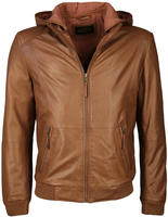 Bikerjacke JCC "Lederblouson 15.09.2002", Herren, Gr. XL, braun (cognac),