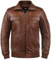Lederjacke SOLID "Lederjacke SDFamash", Herren, Gr. M, gold (golden bro),