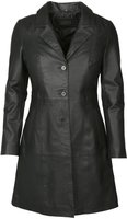 Kurzmantel JCC "Ledermantel IK14-2", Damen, Gr. 38, schwarz, Obermaterial: 100%