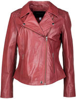 Bikerjacke JCC "Lederjacke 1703", Damen, Gr. 36, rot, Obermaterial: 100%...