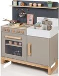 Spielk&uuml;che MUSTERKIND "Linum, warmgrau/natur", beige (natur, grau),...