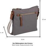 Umh&auml;ngetasche CAMEL ACTIVE "Bari", Damen, Gr. B/H/T: 23cm x 25cm x 5cm, grau, Nylon,