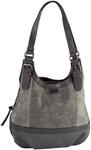 Shopper TOM TAILOR "JUNA", Damen, Gr. B/H/T: 31cm x 29cm x 14cm, grau, Lederimitat,
