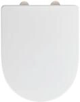 WC-Sitz WENKO "Exclusive Nr. 10", wei&szlig;, B:36,5cm L:45cm, Duroplast, Edelstahl,