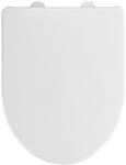 WC-Sitz WENKO "Exclusive Nr. 9", wei&szlig;, B:36,5cm L:47cm, Duroplast, Edelstahl,