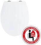 WC-Sitz WENKO "Ostuni", wei&szlig;, B:37cm L:44,5cm, Edelstahl, Thermoplast, WC-Sitze,