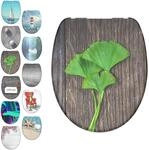 WC-Sitz SCH&Uuml;TTE "Motiv", bunt (ginko), B:37,3cm H:4,5cm L:44,8cm, Duroplast,