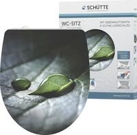 WC-Sitz SCH&Uuml;TTE "Raindrop", gr&uuml;n, B:374cm L:450cm, Duroplast, WC-Sitze, WC-Sitz,