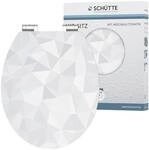 WC-Sitz SCH&Uuml;TTE "Diamond", grau (wei&szlig;, grau), B:370cm L:430cm, MDF - Mitteldichte