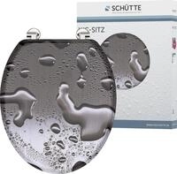 WC-Sitz SCH&Uuml;TTE "Grey Steel", bunt, B:370cm L:435cm, MDF - Mitteldichte