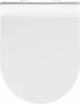 WC-Sitz WENKO "Habos", wei&szlig;, B:36cm L:46cm, Edelstahl, Thermoplast, WC-Sitze,