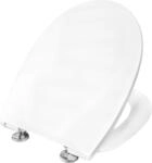 WC-Sitz CORNAT "Superflaches Design - Pflegeleichter Duroplast - Quick up", wei&szlig;,