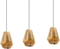 EGLO Pendelleuchte "CHIAVICA", grau (messingfarben), 3, Leuchten, H&auml;ngeleuchte,