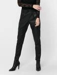 Lederimitathose ONLY "ONLPOPTRASH EASY COATED PANT PNT NOOS", Damen, Gr. M (38),