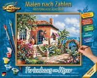 Malen nach Zahlen SCHIPPER "Meisterklasse Premium - Ferienhaus am Meer", bunt,