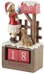 Weihnachtsfigur VILLEROY & BOCH "Kalenderm&auml;dchen Winter Collage Accessoires bunt",