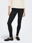 Lederimitathose ONLY "ONLANNE K MID WAIST COATED PNT NOOS" Gr. L, schwarz, Hosen,