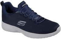 Slip-On Sneaker SKECHERS "DYNAMIGHT", Herren, Gr. 48,5, blau (navy), Textil, Schuhe
