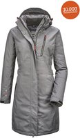 Parka KILLTEC "Alisi", Damen, Gr. 46, grau (anthrazit), 100% Polyester, Jacken...