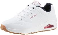 Sneaker SKECHERS "Uno - Stand on Air", Herren, Gr. 47,5, wei&szlig; (wei&szlig;, rot, blau),