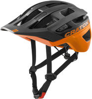 Fahrradhelm CRATONI "MTB - Fahrradhelm AllRace schwarz/neonorange matt" Gr. 1,