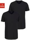 T-Shirt JACK & JONES "V-Neck", Herren, Gr. M, schwarz, Jersey, Obermaterial:...