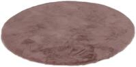 Fellteppich "Tender" Gr. 9, rosa (altrosa), H:26mm &Oslash;:120cm, Kunstfaser, SCH&Ouml;NER