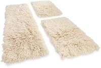 Bettumrandung THEKO "Flokati XXL" Gr. 14, beige (natur), H:10mm, Obermaterial: 100%